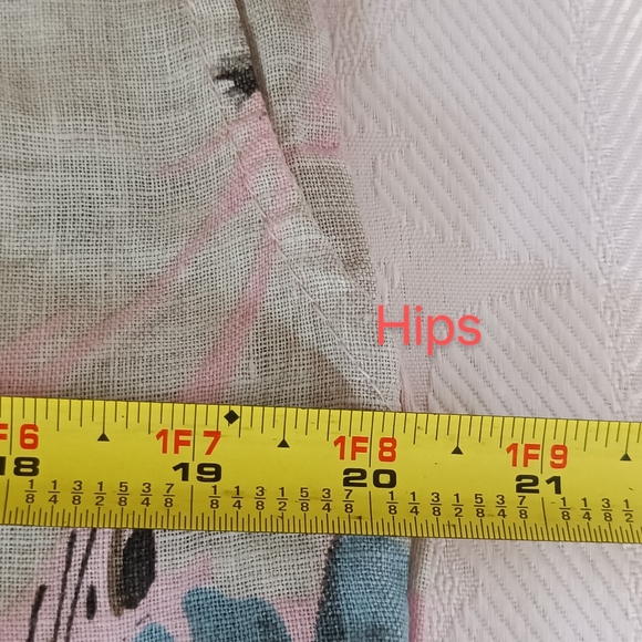 NWT PURO LINO 100% Linen Dress Made in Italy Floral Print Cap Sleeve Pockets M - Picture 16 of 17